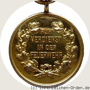 Medaille für Verdienst in der Feuerwehr 1911 Rückseite
