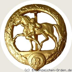 Deutsches Pferdepflegerabzeichen in Gold