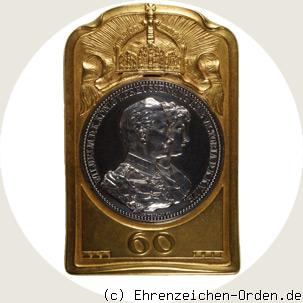 Ehejubiläums-Medaille zur diamantenen Hochzeit 1888