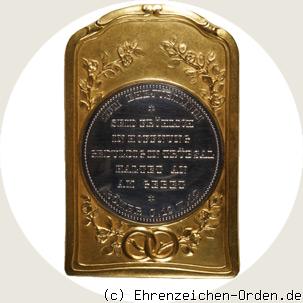 Ehejubiläums-Medaille zur diamantenen Hochzeit 1888 Rückseite