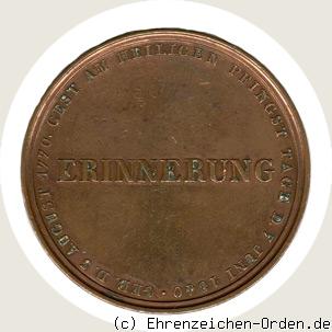 Erinnerungsmedaille 1840 für das Garde-Corps in Bronze Rückseite