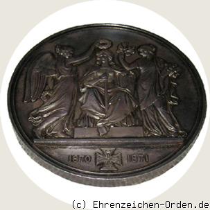 Siegesmedaille / Feldherrenmedaille 1870/71 in Silber Rückseite