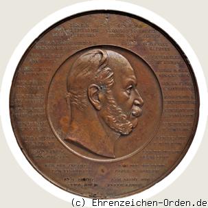 Siegesmedaille / Feldherrenmedaille 1870/71 in Bronze