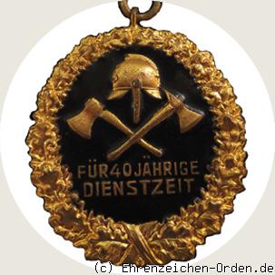 Feuerwehr Ehrenzeichen 40 Jahre LV Preußen 1. Form