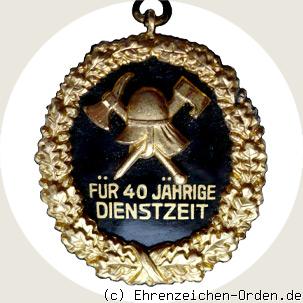 Feuerwehr Ehrenzeichen 40 Jahre LV Preußen 2. Form