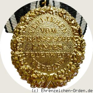 Feuerwehr Ehrenzeichen 40 Jahre LV Preußen 2. Form Rückseite