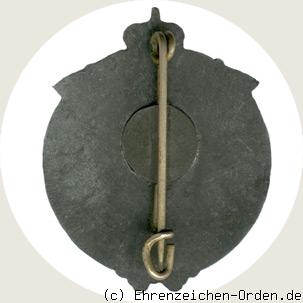 Ehrenzeichen für Verdienste im Feuerlöschwesen 1908 in Kriegsmetall Rückseite