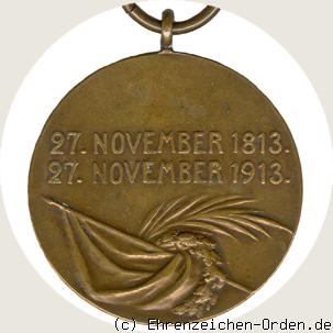 Hannoversche Jubiläumsdenkmünze – 27. November 1813-1913 Rückseite