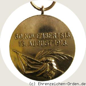 Hannoversche Jubiläumsdenkmünze – 30. Nov. 1813 / 16. Aug. 1913 Rückseite