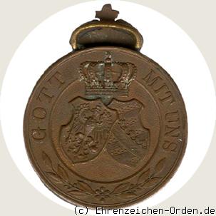 Goldene Hochzeitsmedaille 1879 3. Klasse Rückseite