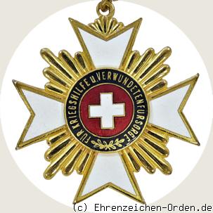 Preußisches Kriegserinnerungskreuz 2. Klasse für Kriegshilfe u. Verwundetenfürsorge rotes Medaillon