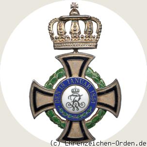 Königlicher Hausorden von Hohenzollern  Kreuz der Inhaber R&uuml;ckseite