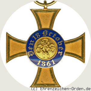 Königlicher Kronen-Orden Kreuz 4.Klasse 1863-1868 Rückseite