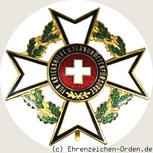 Preußisches Kriegserinnerungskreuz 1. Klasse für Kriegshilfe u. Verwundetenfürsorge rotes Medaillon