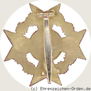 Preußisches Kriegserinnerungskreuz 1. Klasse für Kriegshilfe u. Verwundetenfürsorge weißes Medaillon Rückseite