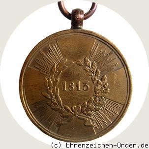 Kriegsdenkmünze für Kämpfer 1813 (runde Kreuzarme)
