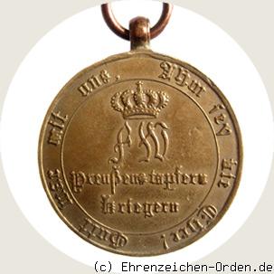 Kriegsdenkmünze für Kämpfer 1813 (runde Kreuzarme) Rückseite