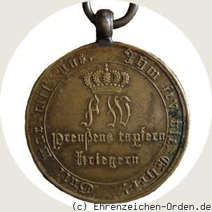 Kriegsdenkmünze für Kämpfer 1815 Rückseite