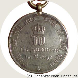 Kriegsdenkmünze für Nichtkämpfer 1870/1871 Rückseite