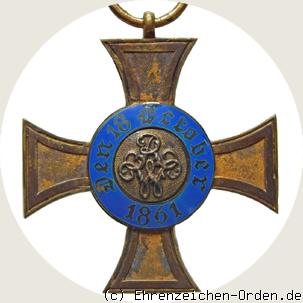 Königlicher Kronen-Orden Kreuz 4.Klasse 1861-1862 Rückseite