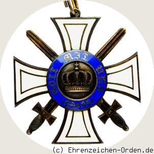 Königlicher Kronen-Orden Kreuz 1. Klasse mit Schwertern 1916 – 1918