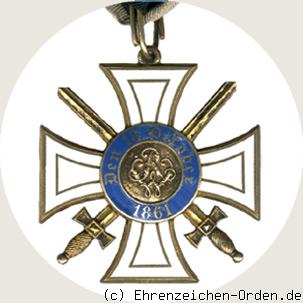 Königlicher Kronen-Orden Kreuz 2.Klasse mit Schwertern 1869-1916 (1918) Rückseite