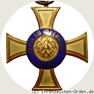 Königlicher Kronen-Orden Kreuz 4.Klasse 1869-1918 Rückseite