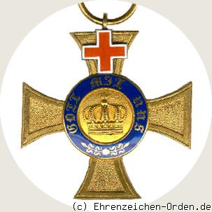 Königlicher Kronen-Orden 4.Klasse mit Genfer Kreuz 1872-1874