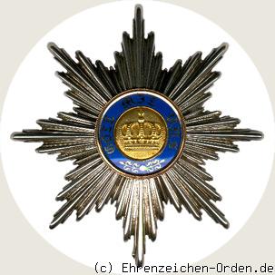Königlicher Kronen-Orden Bruststern zur 1. Klasse 1869-1916