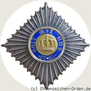 Königlicher Kronen-Orden Bruststern zur 2.Klasse 1869-1916