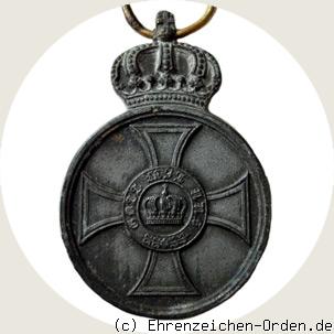 Kronenorden-Medaille 1888 in Zink vergoldet