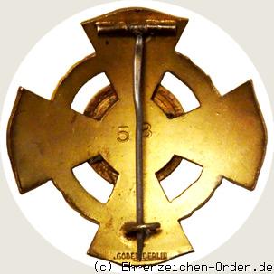Ehrenzeichen des Preußischen Landesvereins vom Roten Kreuz 40 Jahre Rückseite