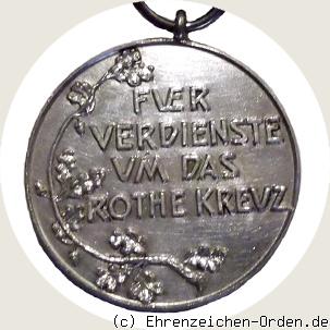Rote Kreuz Medaille 2.Klasse 1898 Rückseite