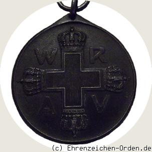 Rote Kreuz Medaille 3.Klasse 1898 in Feinzink