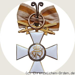 Roter Adler Orden 3.Klasse mit Schleife und Schwertern am Ring R&uuml;ckseite