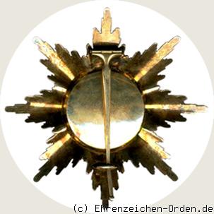 Roter Adler Orden – Bruststern zum Grosskreuz Rückseite