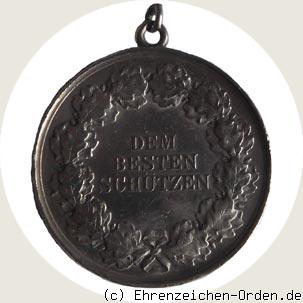 Schieß-Preismedaille Kaiser und König Wilhelm I. 1861 Rückseite