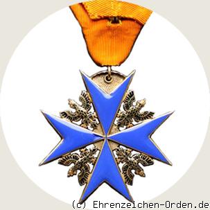 Schwarzer-Adler-Orden Kleindekoration zum Ordenskreuz Rückseite