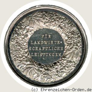 Staatspreis für landwirtschaftliche Leistungen in Silber (2.Stempel) 1878 Rückseite