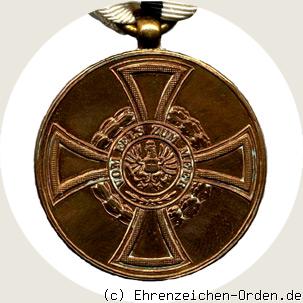 Treuedienstmedaille zum 75. Geburtstag Wilhelm II. Bronze