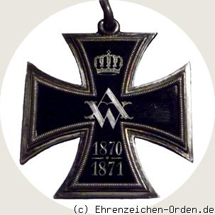 Verdienstkreuz für Frauen und Jungfrauen 1870-71 Rückseite