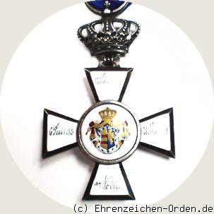 Oldenburger Haus- und Verdienstorden – Ritterkreuz 2.Klasse mit Krone Rückseite