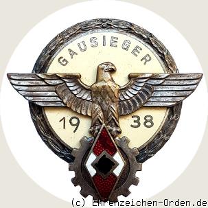 Ehrenzeichen Gausieger im Reichsberufswettkampf 1938