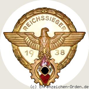 Ehrenzeichen Reichssieger im Reichsberufswettkampf 1938