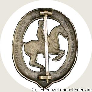 Deutsches Reiterabzeichen 2. Klasse Silber 1930 Rückseite