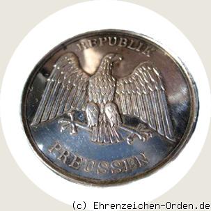 Erinnerungsmedaille für Rettung aus Gefahr der Republik Preußen 1925