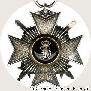 Fürstlich Reußisches Ehrenkreuz 3.Klasse mit Schwertern Rückseite