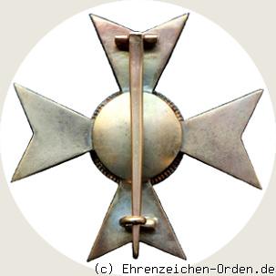 Fürstlich Reußisches Ehrenkreuz Offizierskreuz Rückseite