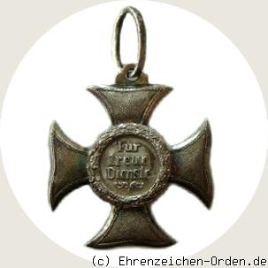 Zivil-Ehrenkreuz Silber 2. Klasse (jüngere Linie) Rückseite