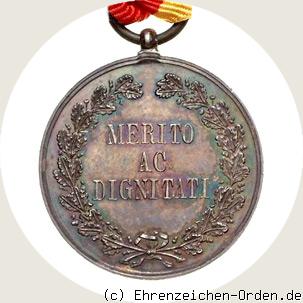 Silberne Medaille – Merito ac dignitati Rückseite